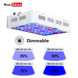 Luzes led reguláveis para aquário, 180w, 140w, luz para aquário de água doce, água salgada, recife marinho, decoração de iluminação coral