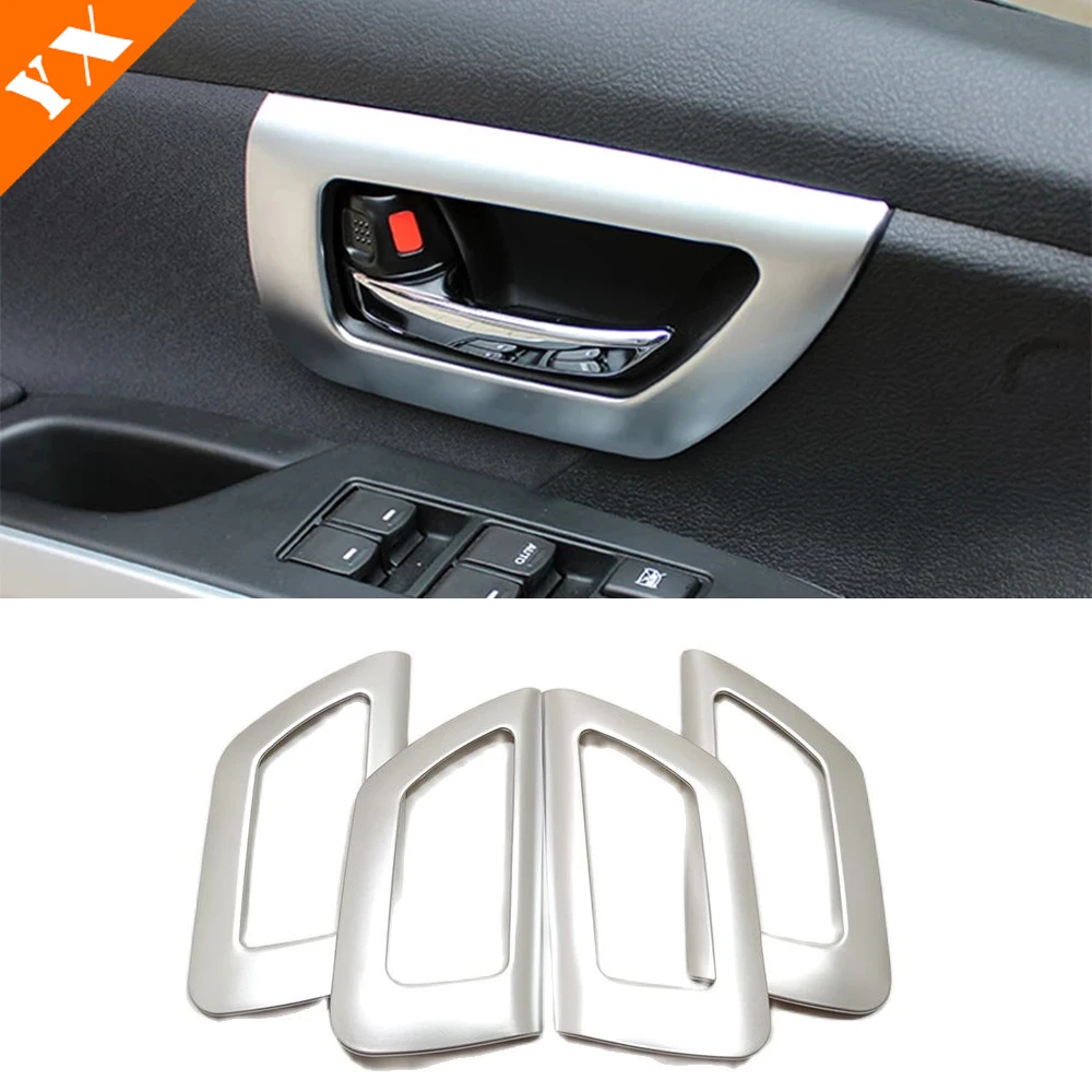 Car Window Armrest Handle Cover Decor Silver Sticker Cap For Suzuki SX4 S-cross Crossover 2014-2021 Interior Trim accessories