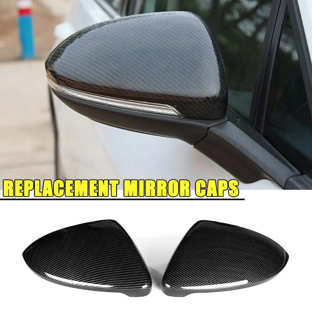 

Carbon Fiber Pattern Rearview Mirror Cap Wing Side Mirror Cover For 2014-2018 VW Golf 7 GTI MK7 Car Accessories Replacement