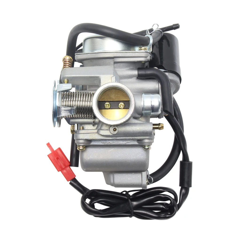 24mm Motorcycles PD24J Carburetor Electric Choke for Honda GY6 125cc 150cc Scooter ATV 4 stroke