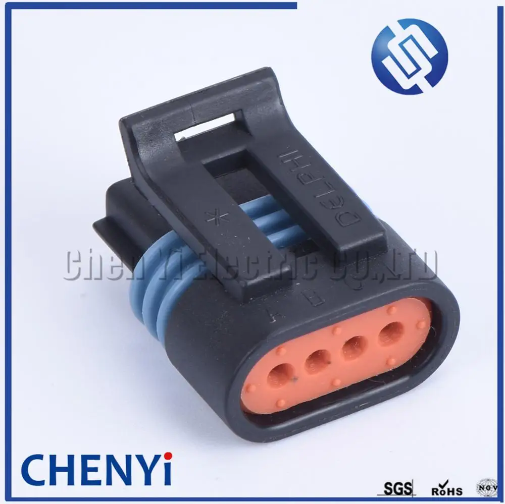 2 sets pcs 4 pin way Delphi female car intake pressure sensor connector plug 1.2L D4F auto Oxygen Sensor O2 connectors 12162190