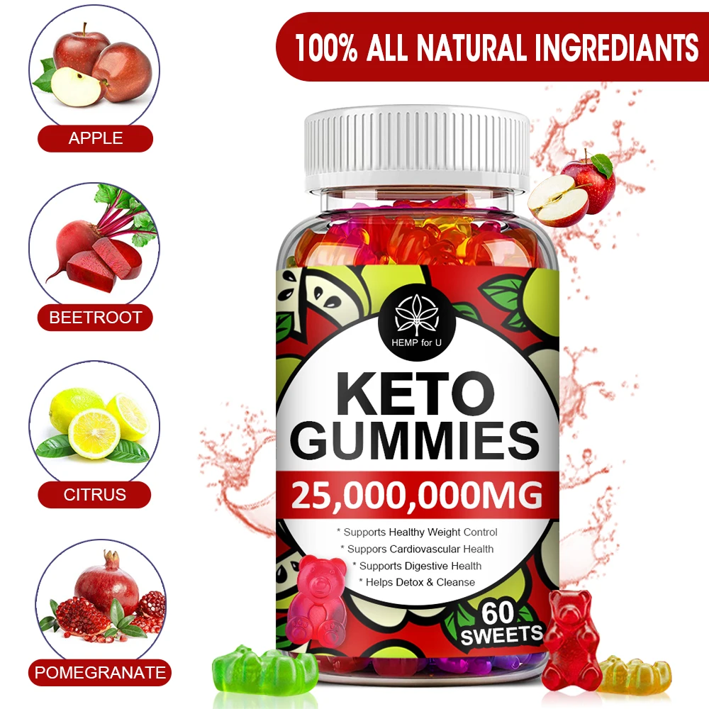 Apple Cider Vinegar Gummies Keto Gummies Maintain Body Shape Weight Management Metabolism and Detoxification Dietary Supplement