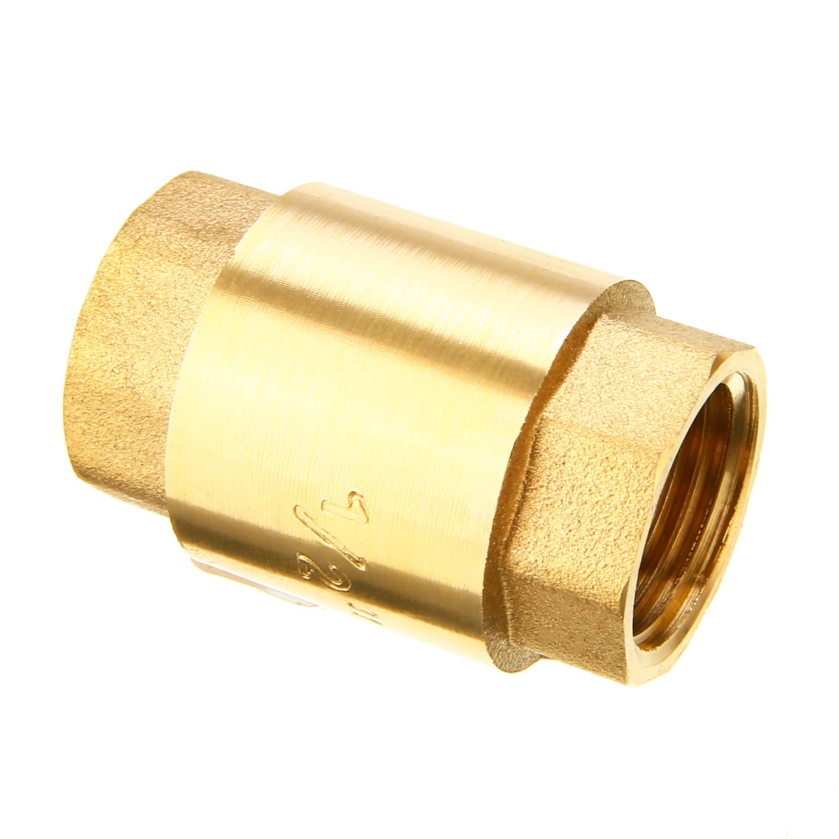 1pc New 1/2\'\' NPT Brass Thread In-Line Spring Check Valve 200WOG