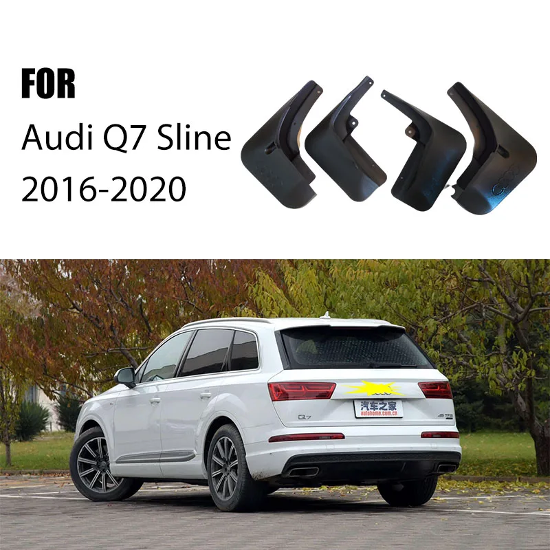 FOR Audi Q7 4M 2016 2017 2018 2019 Mudguard Fenders Mud Flap Guards Splash Mudflaps Car Accessories Auto Styline Front Rear 4pcs