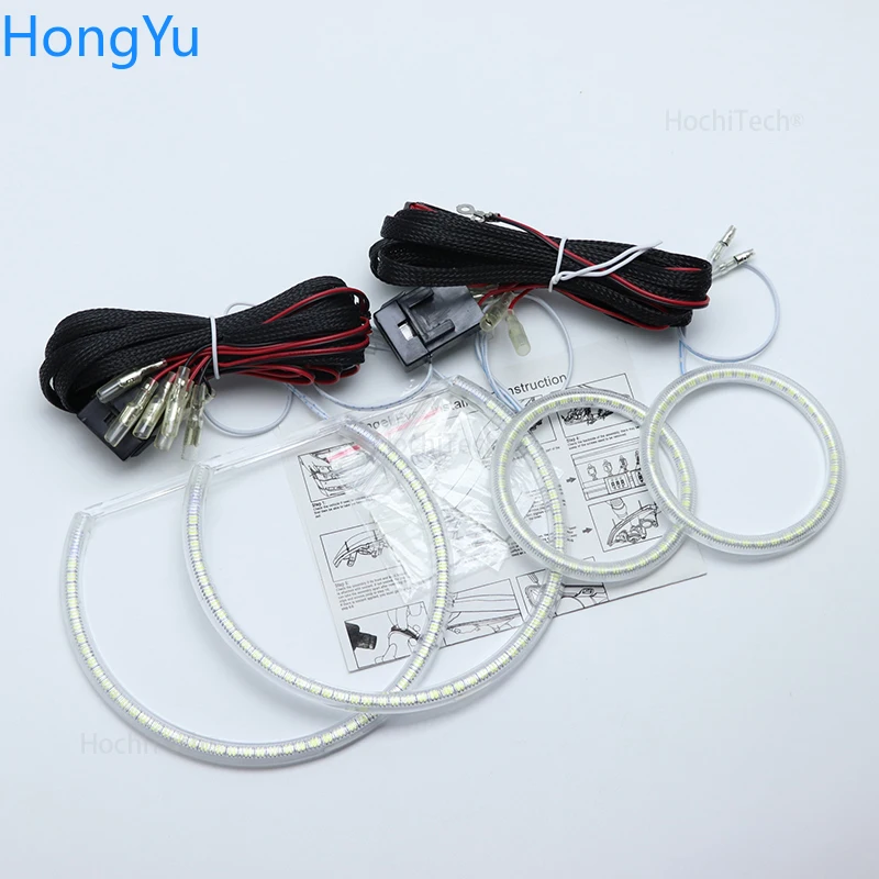 لسيارة شيفروليه تشيفي كامارو 2010 - 2013 Smd Led مجموعة عيون الملاك إضاءة ممتازة فائقة السطوع DRL أضواء النهار الجري