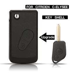 jingyuqin For Citroen Elysee Picasso Saxo Xsara Berlingo Upgrade Smart Folding Flip Remote Control Car Key Shell Replace 2BTN