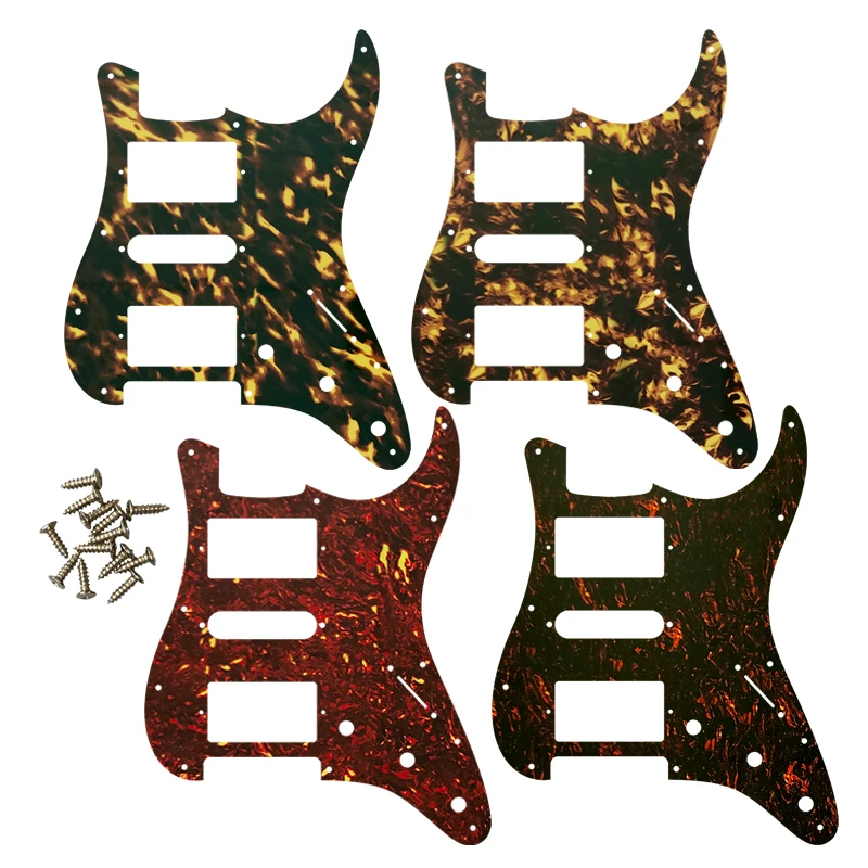 

Quality Electric Guitar Pickguard 11 Holes Scratch Plate HSH PAF Humbucker Coil For USA\ Mexico Fd Guitar Parts Flame Pattern