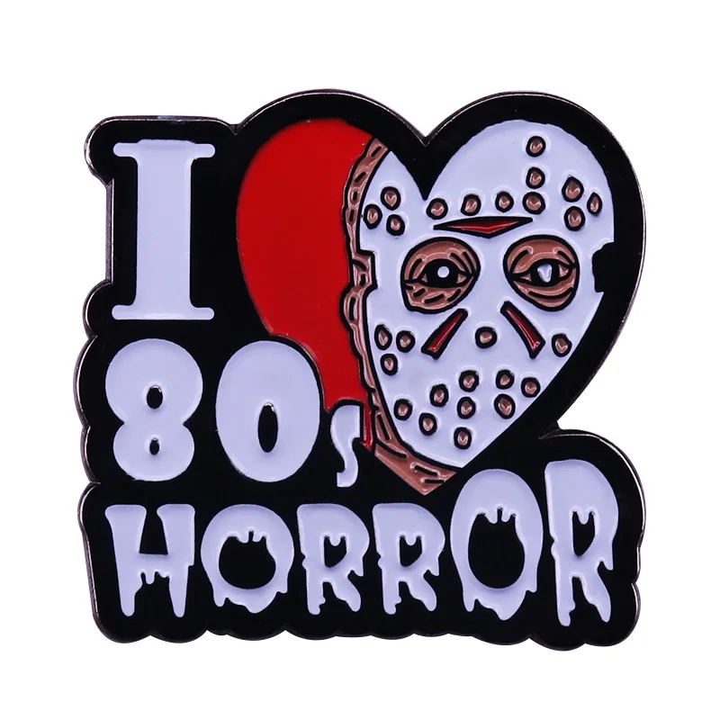 A cool summer camp slashers Enamel Pin everyone loves horror films Badge everyday wear accessory