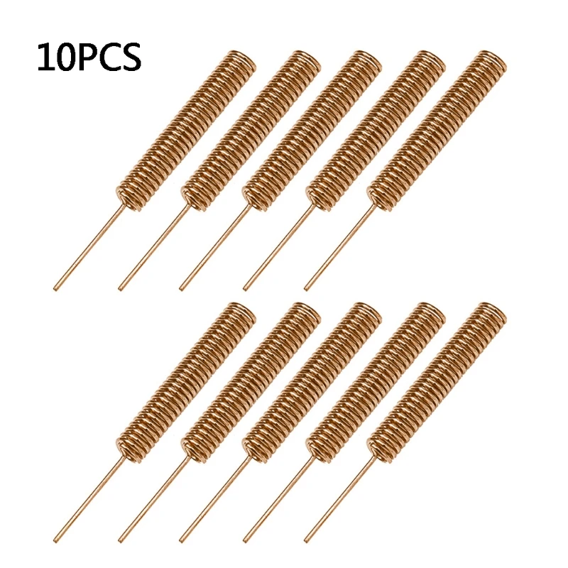 10Pcs รีโมทคอนโทรล Lora Omni ภายใน Coil รีโมทคอนโทรลเสาอากาศ433Mhz Helical Solder ฤดูใบไม้ผลิเสาอากาศ