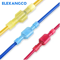 100pcs Wire Connectors Fully Insulated Male & Female Spade Nylon Quick Disconect Electrical Crimp Cold-Pressed Terminals
