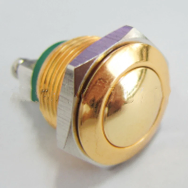 ELEWIND 16mm Screw terminal Momentary (1NO) Golden push button  (PM161B-10/G )