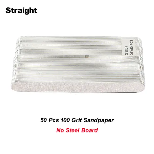 50Pcs/Lot Replaceable Nail File Strong Sandpaper Pedicure Limes Professional Removalble Pads With Metal Board For Manicure Tools - Image 8