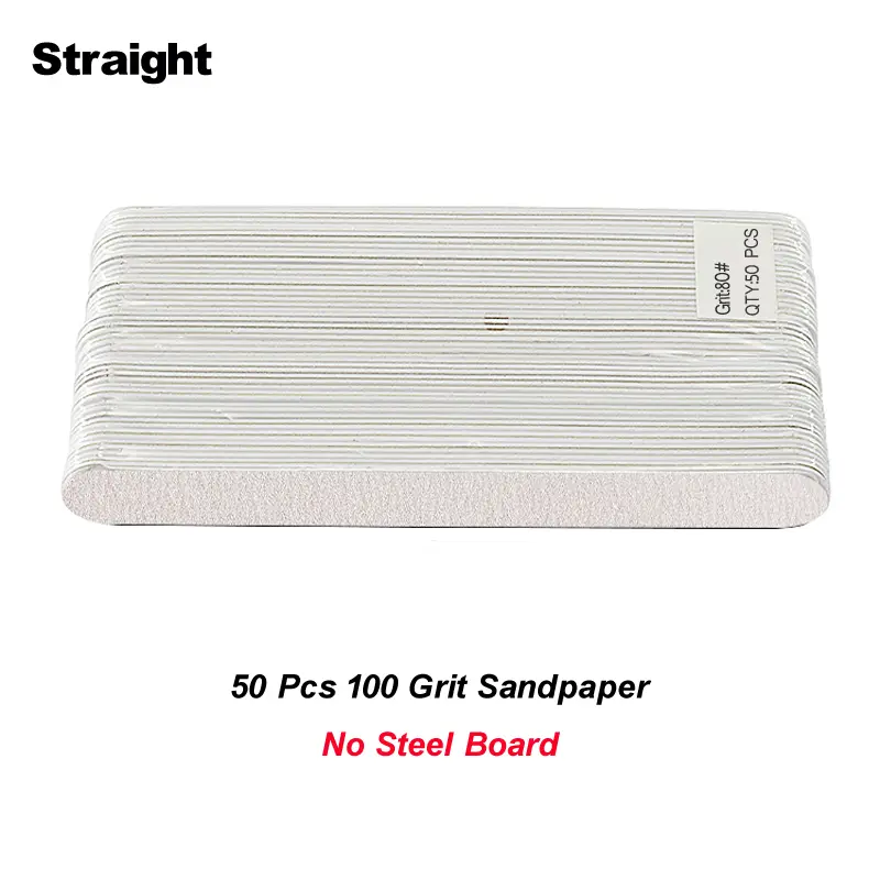 50Pcs/Lot Replaceable Nail File Strong Sandpaper Pedicure Limes Professional Removalble Pads With Metal Board For Manicure Tools - Image 8