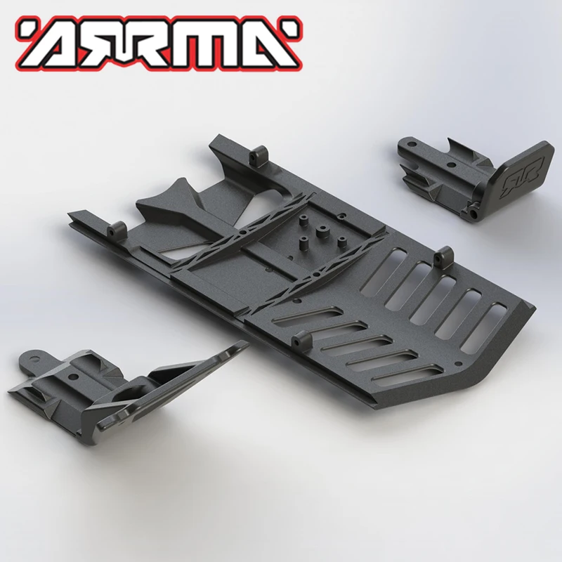 Original ARRMA AR320282 SKIDPLATE FRONT/REAR/CENTRE SET #AR320282 for BIGROCK FAZON NERO