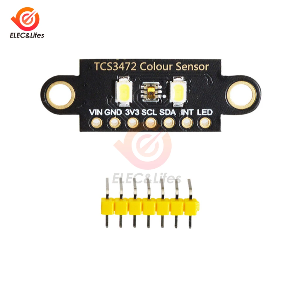 TCS34725 RGB Color Sensor module High sensitivity light sensor module IIC I2C 3.3V/5V for Arduino STM32 Based AMS TCS3472XFN