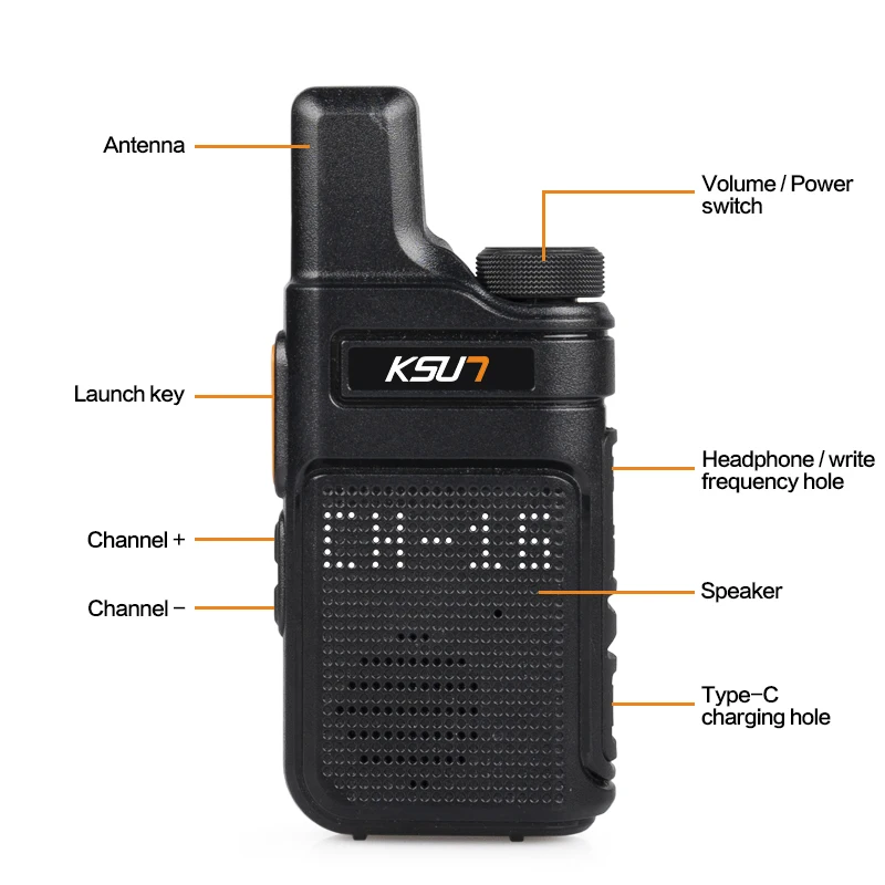 PMR 446 Walkie Talkie Mini comunicazione portatile Radio professionale Talkie Walkie ricetrasmettitore Radio bidirezionale qualità KSUN M6