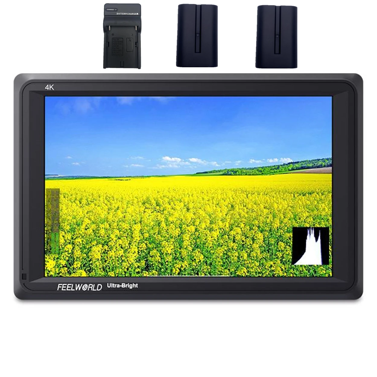 

FEELWORLD FW279 7 Inch 2200nit Daylight Viewable Camera Field Monitor High Brightness 4K HDMI Input Output 1920X1200 IPS Panel