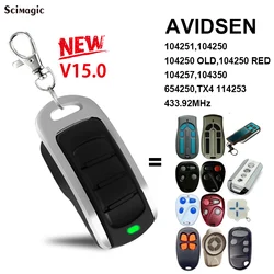 AVIDSEN Garage Gate Remote Control Command For Avidsen 104251 104250 104257 104350 654250 433.92MHz Transmitter