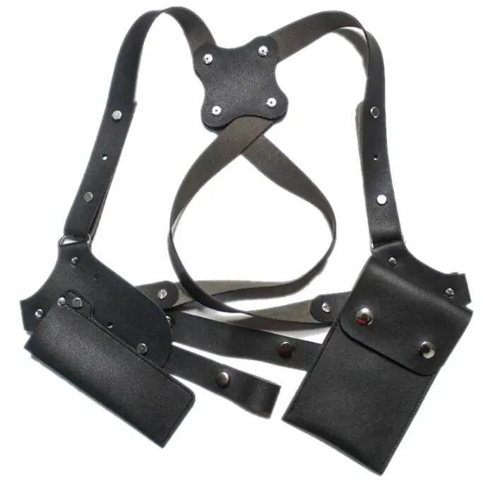 

Cowhide Holster Armpit Strap Covert Vintage Leather Cosplay
