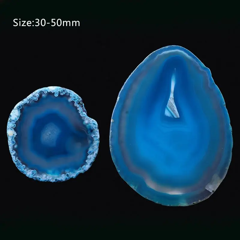 Natural Agate Geode Polished Irregular Crystal Slice Stone DIY Pendant Mineral Home Decoration Drop Ship