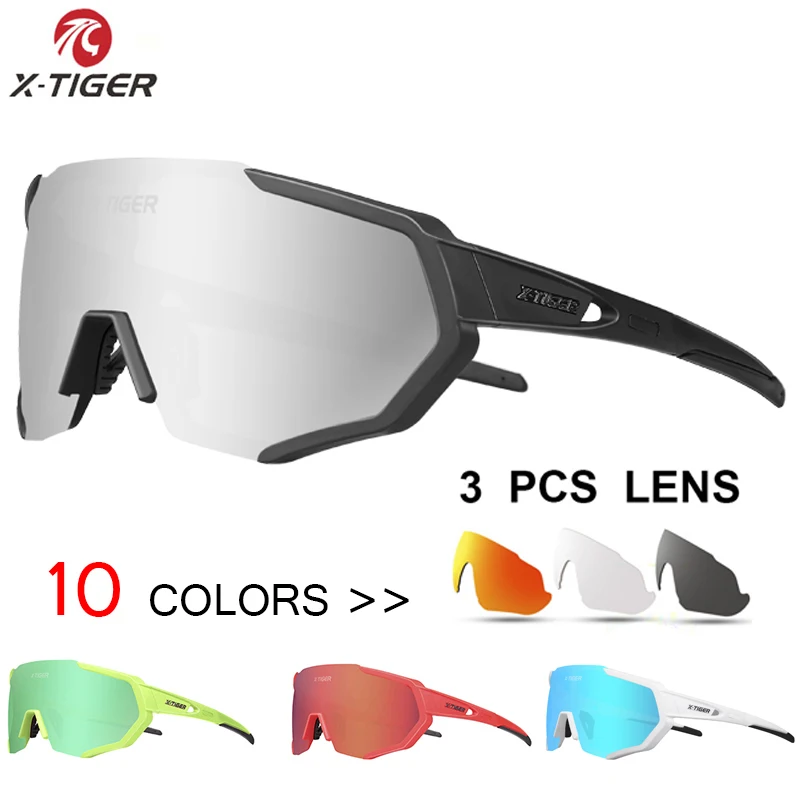 

X-TIGER Summer Polarized Cycling Glasses Outdoor Sports MTB Bicycle Glasses Men Women UV400 Bike Sunglasses Eyewear Myopia Frame