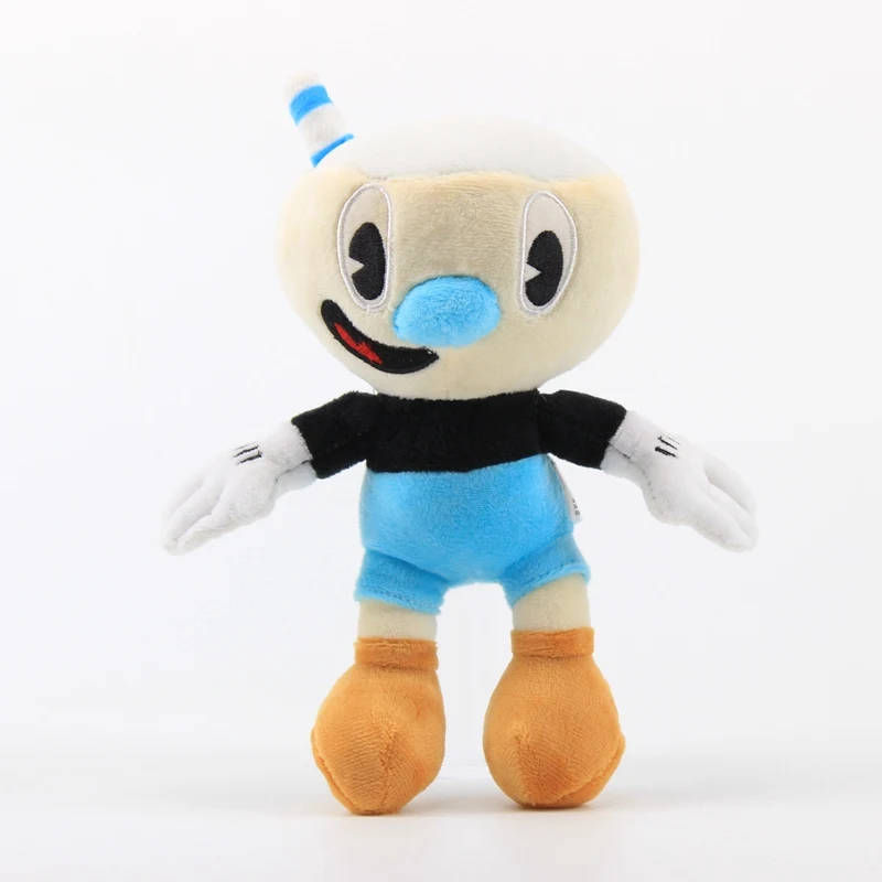 Cuphead Plushie Mugman Plush Toy Chalice Stuffed Doll Sleeping Pillow Sunflower King Dice Puphead Gift for Fans Collection