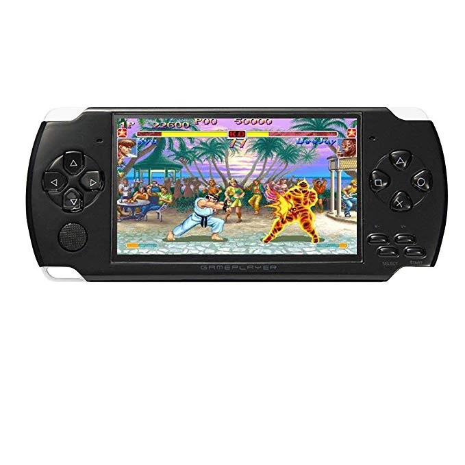 4.3 Inch 8GB Handheld Portable Game Console Built in 1200+ Real Video Games for GBA/GBC/SFC/FC/SMD Games MP3/MP4/MP5/DV/DC
