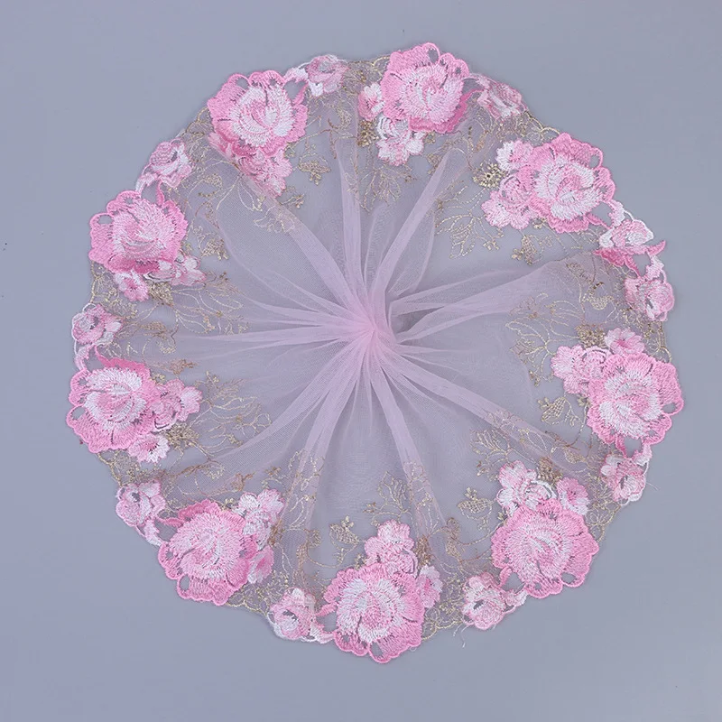 

30 ярдов кружевная ткань с цветочной вышивкой, ленты для шитья своими руками, материалы ручной работы, свадебное платье, одежда, сумки, украшение