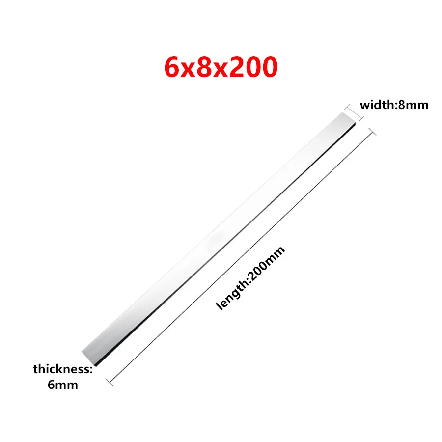 6*8*200 6x10x200 6*16*200 High Speed Steel 6x18x200 6*20*200 6mm High Hardness White Steel Knife CNC Lathe Tool 200mm Fly Cutter