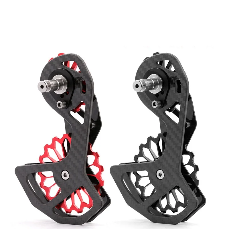 Road Bike Carbon Fiber Ceramic Rear Derailleur 13T/17T Pulley For Shimano R5800 6800 R7000 Ultegra DURA ACE R8000 9100 SRAM RED