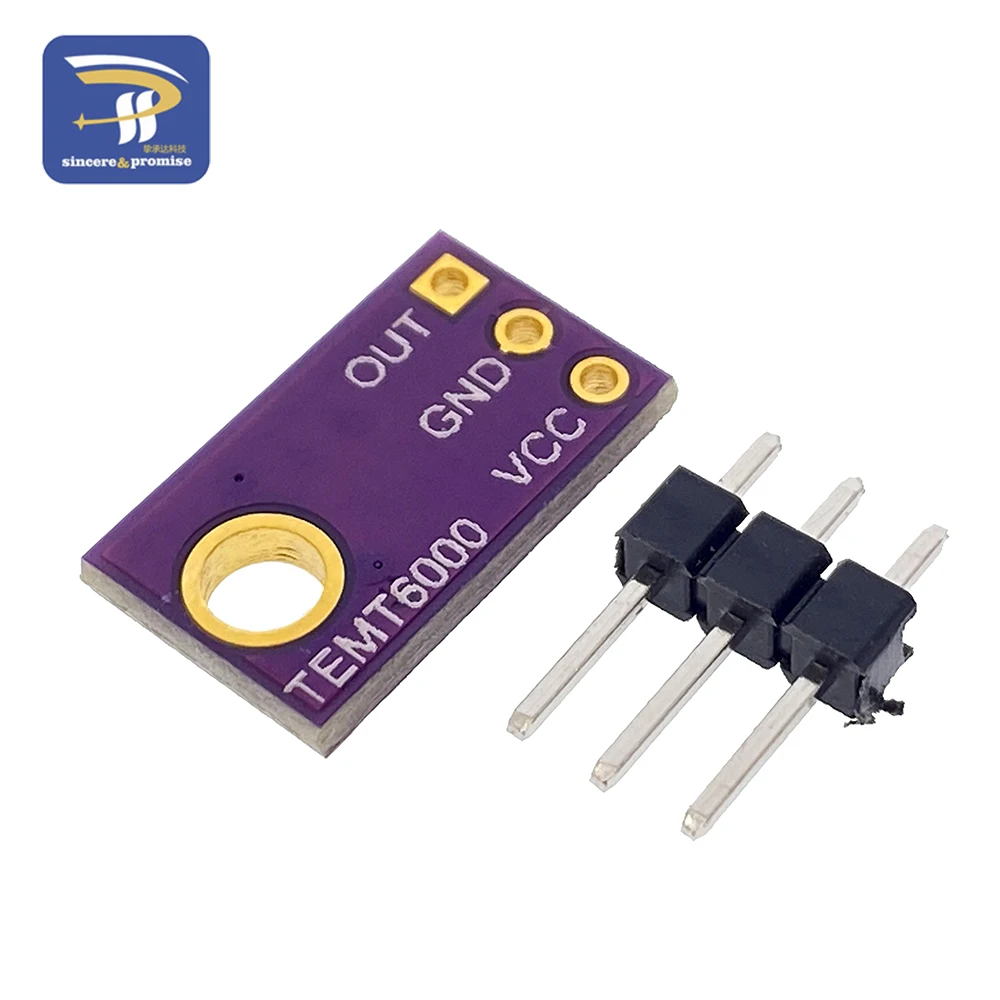 TEMT6000 Ambient Light Sensor Analog Light Intensity Module Visible Light Sensor Detection For Arduino