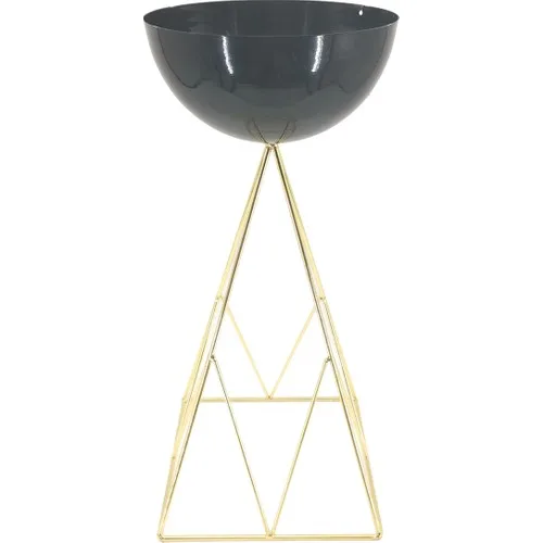 E-Decor Metal Plant Stands Gold Plated Pyramid Small Size