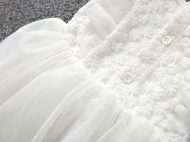 Ruffles Lace Newborn Baby Girl Wedding Pageant Dress Christening Gowns Princess Party Dresses Girls Clothes