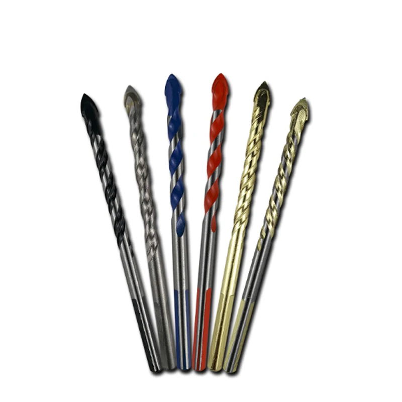 1pcs 6/8/10/12mm Triangle Twist Drill Ceramic/Glass/Cement/ Marble/Wall Carbide Twist Spiral drills Bit Tile Concrete Tool