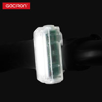 GACIRON NEW Bicycle Rear Light USB Charge Safety Warning Transparent Bicycle LED Lamp Waterproof Night Riding Cycling Taillight