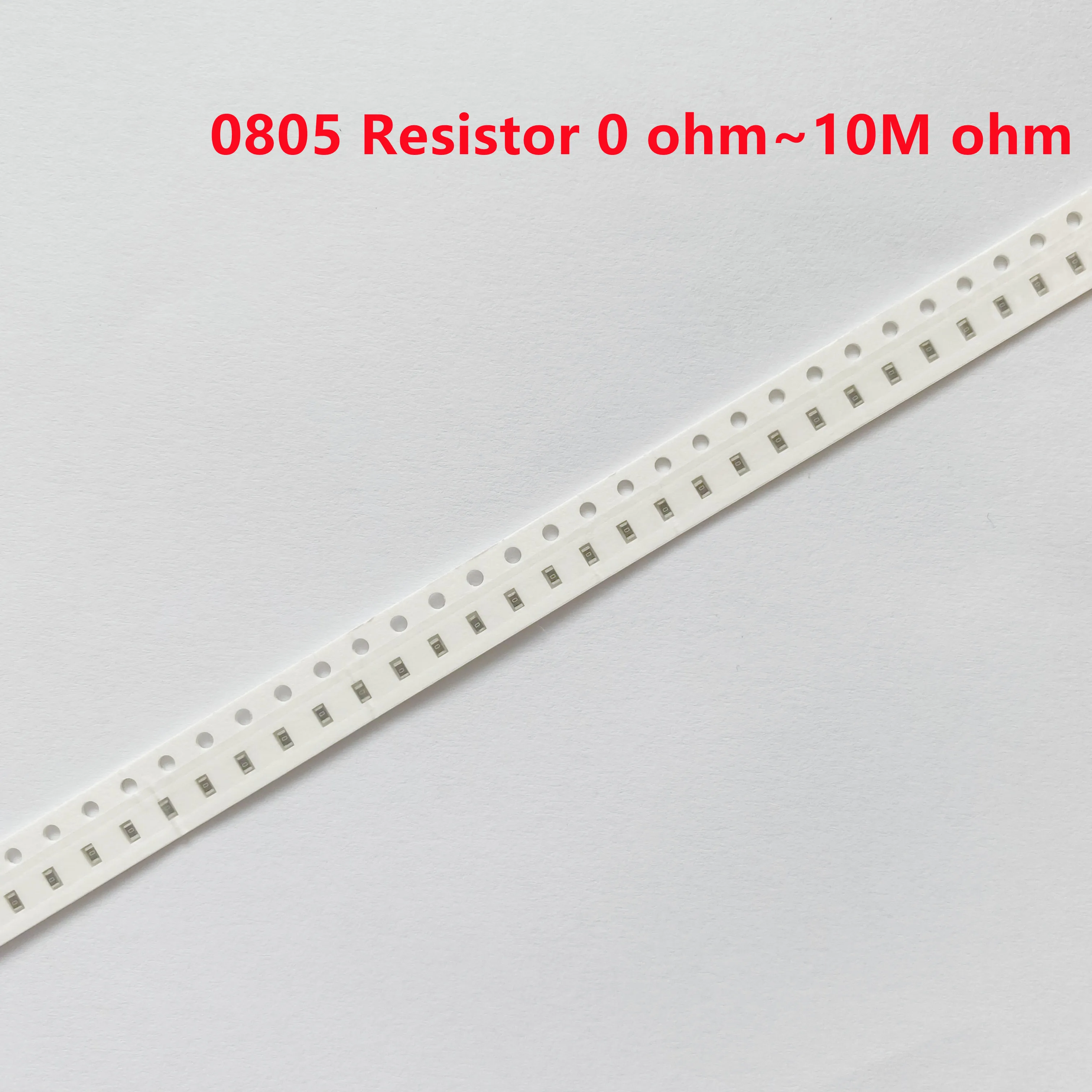 

100pcs 0805 1% 1/8W SMD chip resistor 0R ~ 10M 0 1R 10R 100R 220R 330R 470R 1K 4.7K 10K 47K 100K 1M 10M 0 1 10 100 330 470 ohm