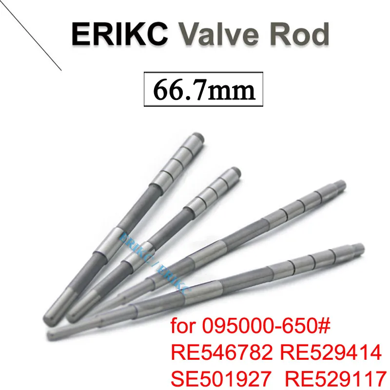 

095000-6500 Diesel Injector Valve Stem Length 66.7mm Fuel Sprayer Valve Shaft For RE546782 RE529414 SE501927 RE529117 Valve Rod