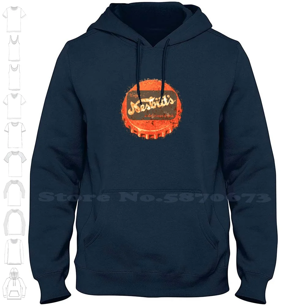 Sudadera con capucha de Nesbitts naranja, 100% algodón, camiseta Nesbitts, Orangette, bebida, esquí, cereza, Cola, Coca Cola, raíz, cerveza, Faygo, Crush, Dr Pepper