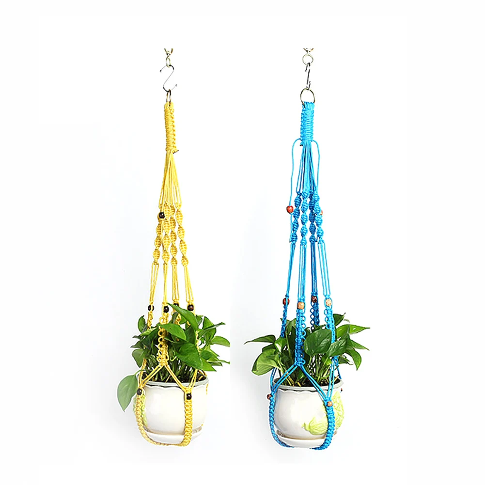 Hot Sales Handmade Macrame Plant Hanger Flower /Pot Hanger For Wall Decor Courtyard Garden Hanging Planter Hanging Basket Decor