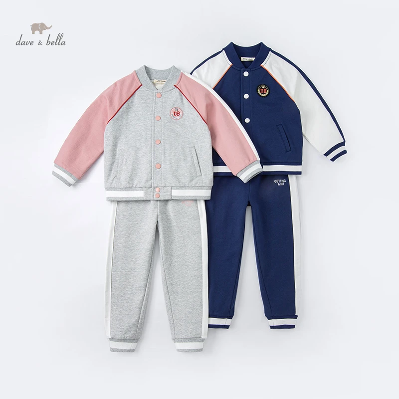 DK1221017 dave bella spring 5Y-13Y kids boys fashion   casual style cartoon print sets children boys high quality fashion sets