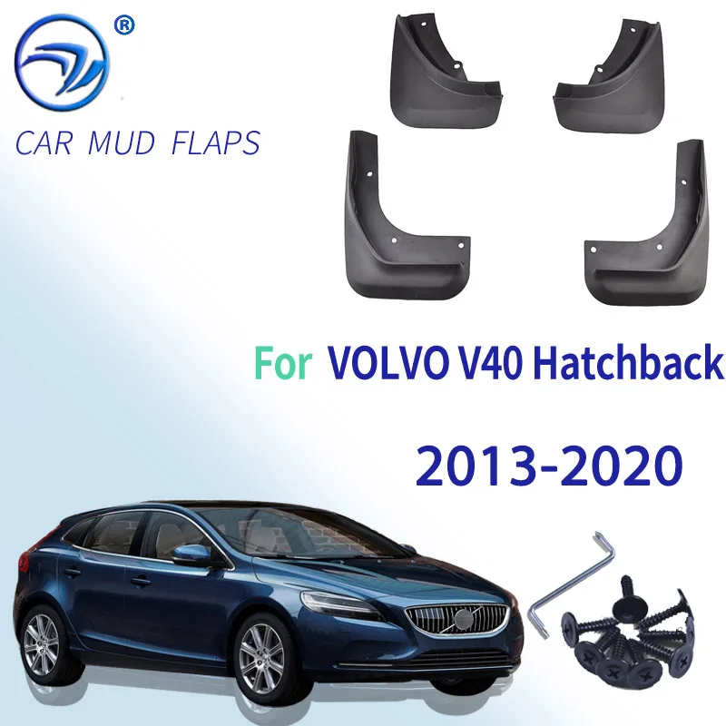 For VOLVO V40 Hatchback 2013-2020 14 15 16 17 18 19 20Set Molded Car Mud Flaps Mudflaps Splash Guards Mud Flap Mudguards Fender