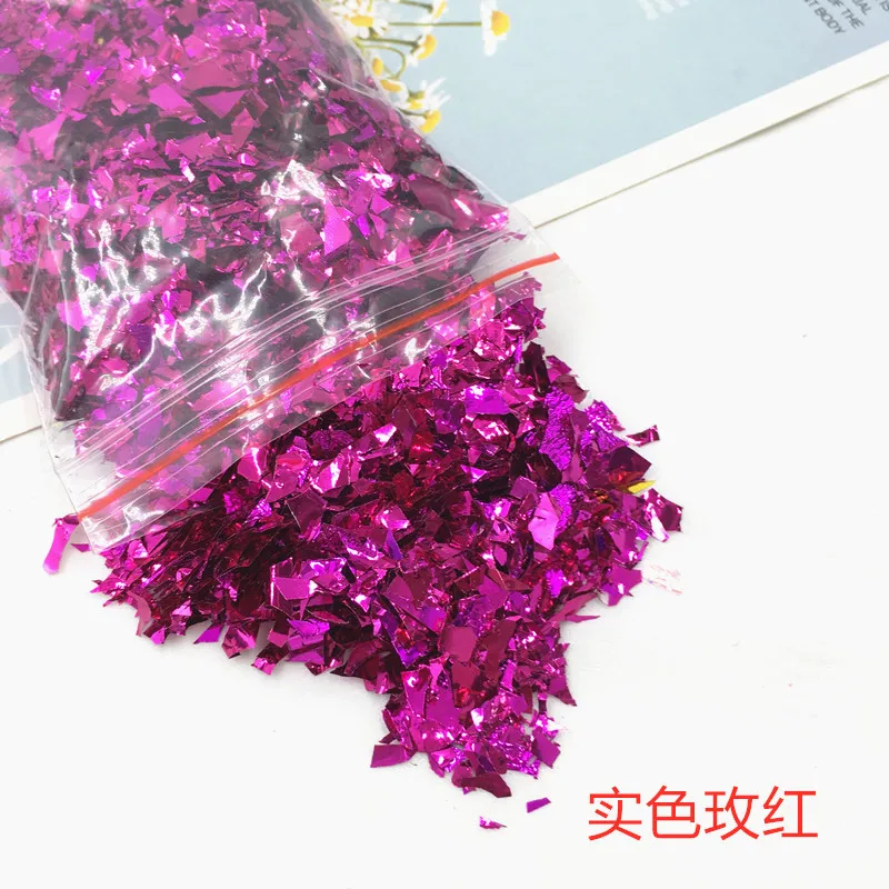 19Bag 19Colol 190g Nail Sequins Irregular Shell Paper Sequin DIY Nail Flakie Colorful Nail Art Sequins