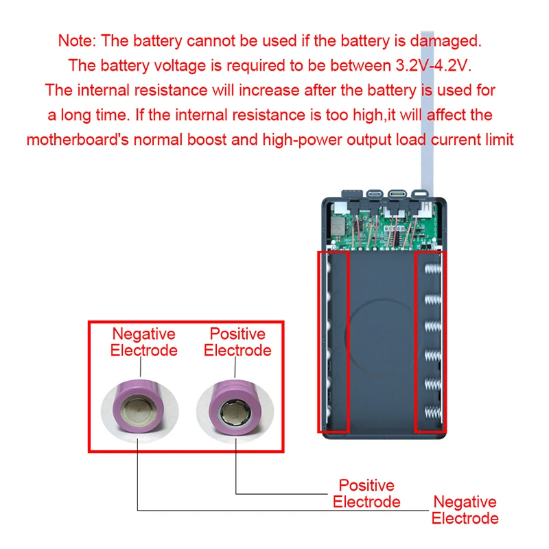 12*18650 pojemnik na baterie z 4 kabel PD szybkie bezprzewodowa ładowarka Qi etui na powerbank 18650 uchwyt baterii etui z funkcją ładowania powłoki