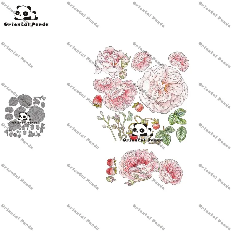 New Dies 2020 Strawberry rose  Metal Cutting Dies diy Dies photo album cutting dies Scrapbooking Stencil Die Cuts Card