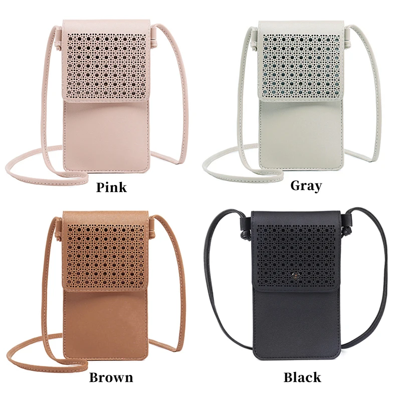 Incisione gratuita Mini borsa stile retrò borsa a tracolla Casual borse a tracolla da donna borse per cellulare slot multi-card portafoglio piccolo