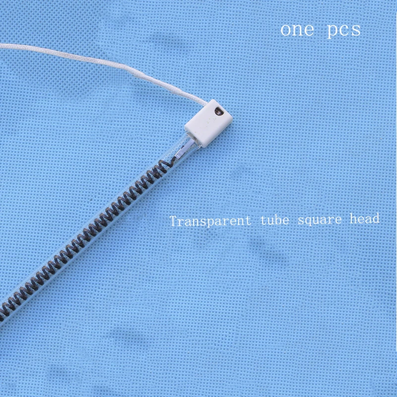 far infrared heating elements quartz heating tube carbon fiber heating tube 220v for heater transparent square head1.2/1.5/1.3kw view 2