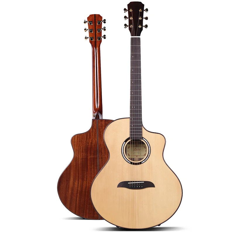 41 Inches Beginner Grade Premium Guitar A-level Mahogany Body Daddario String Acoustic Guitar Country Ballad Love Story