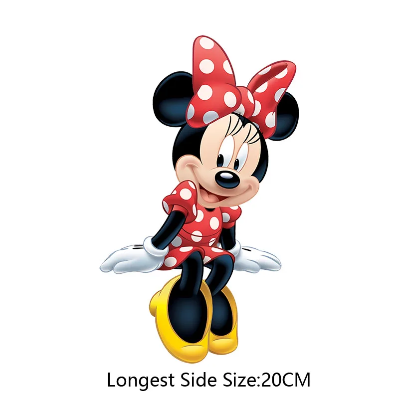 Mickey Mouse iron on patch for clothing DIY Heat Transfer Sticker  For child sewing Clothes boys girls T-shirt Cartoon Appliques