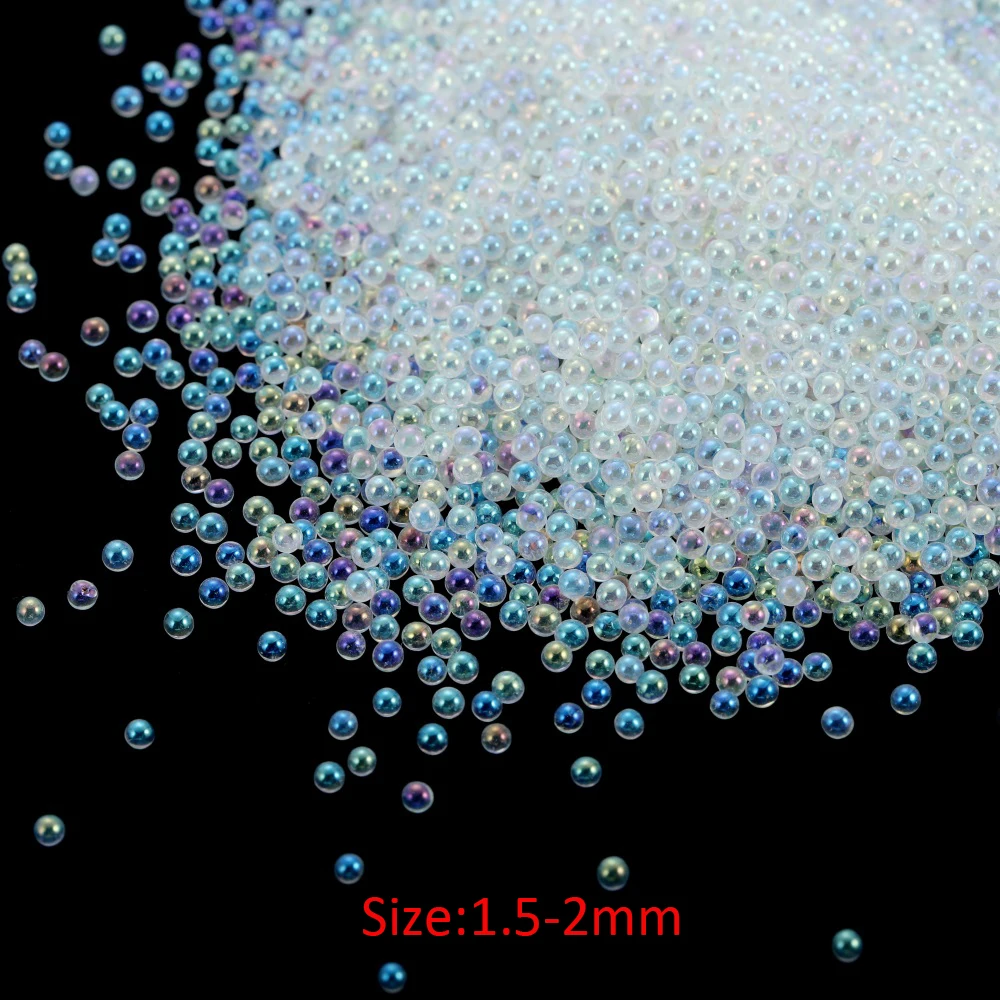 10-20g Mini Blase Ball Perlen Tiny Kristall Glas Perle Für Silikon Form UV Harz Epoxy Füllstoff Harz füllung DIY Nail art Decor