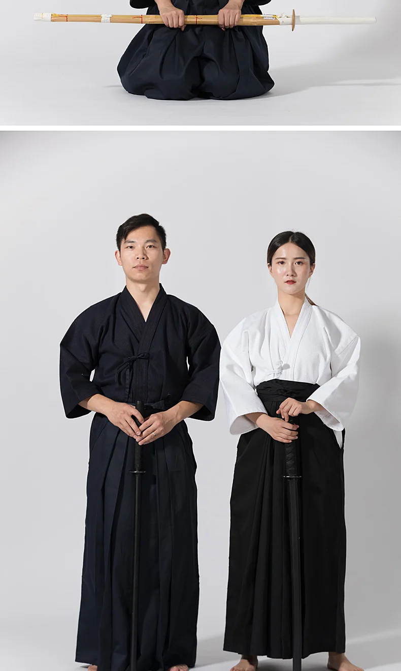 Kendo Uniforms Iaido Aikido Competition Training Kendo Suit Kendogi Tops  Hakama Pants Trouser Sportswear Martial Arts Uniform - AliExpress, image size:790x1320